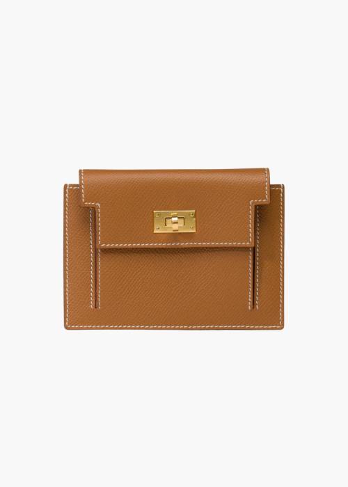 Portefeuille Kelly Pocket Compact Epsom Gold