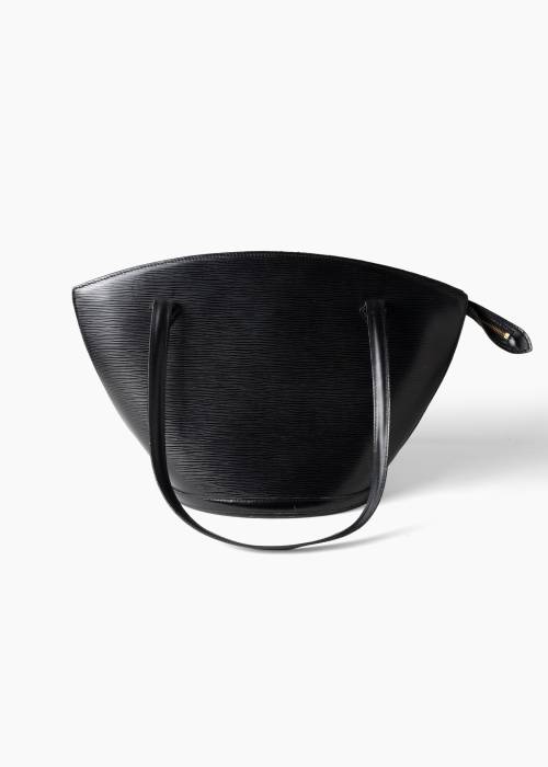 Sac en cuir épi noir