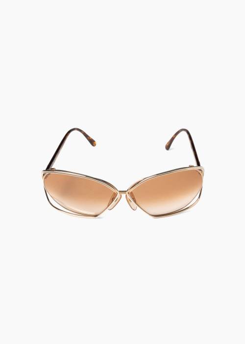 Vintage sunglasses with brown gradient tint