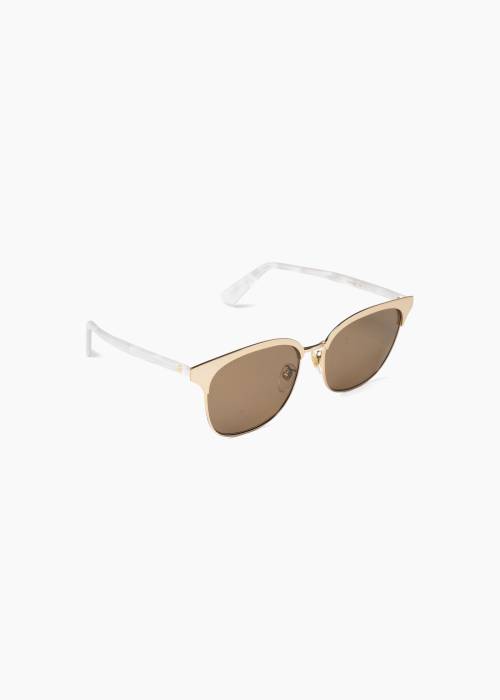 Gold-tone metal sunglasses