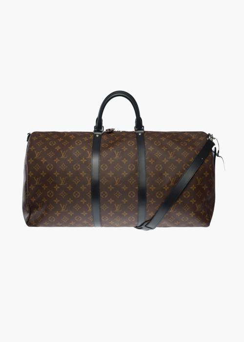 Keepall 55 Umhängetasche aus Monogram Macassar-Canvas