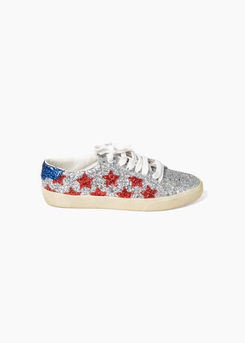 Classic glitter court sneakers
