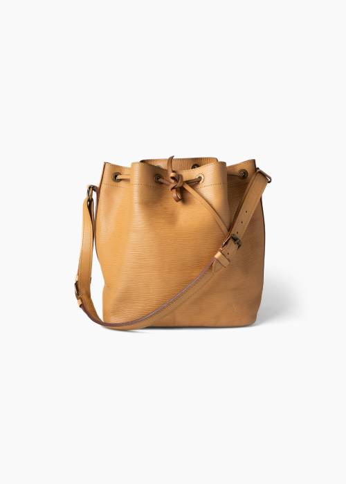 Sac à main Noé en cuir beige