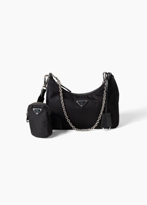 Sac Prada réédition 2005 en nylon noir