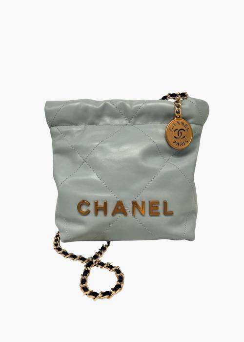 Chanel 22 Mini Bag in Sky Blue