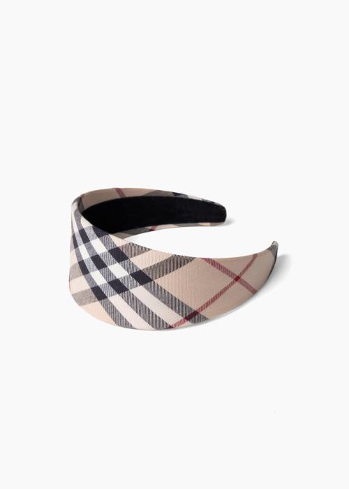 Nova Check patterned headband