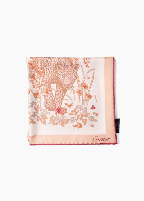 Blooming Panthère 90 Scarf