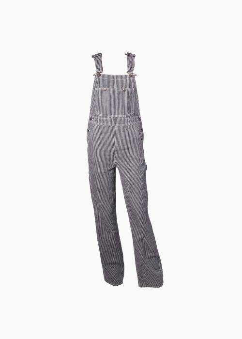 Striped overalls
