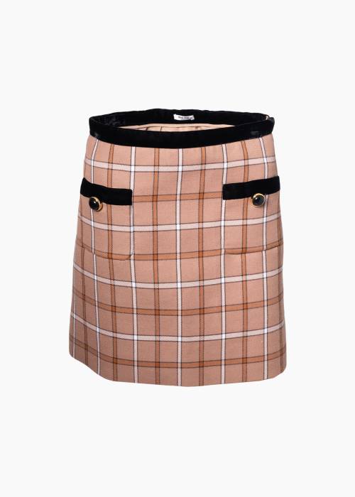 Plaid mini skirt