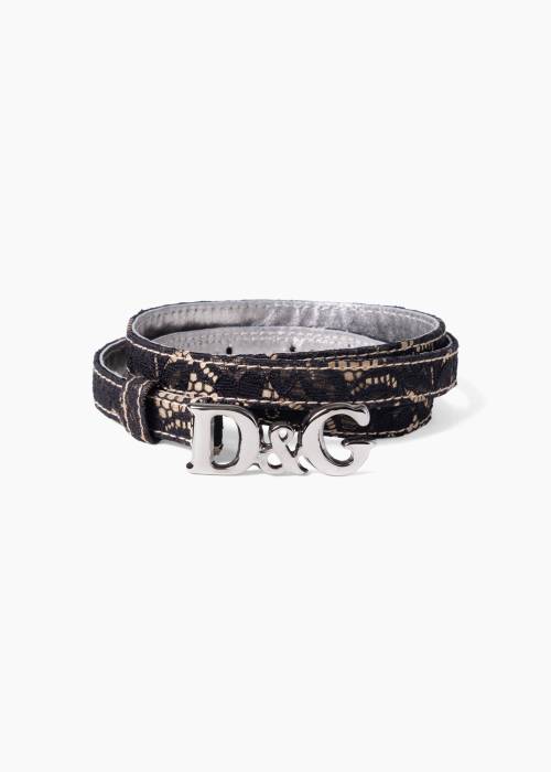 Slim belt with “D&G” buckle