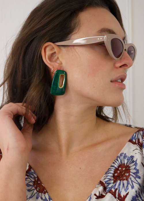 Green Marni earrings