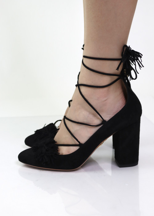 Aquazzura black heels