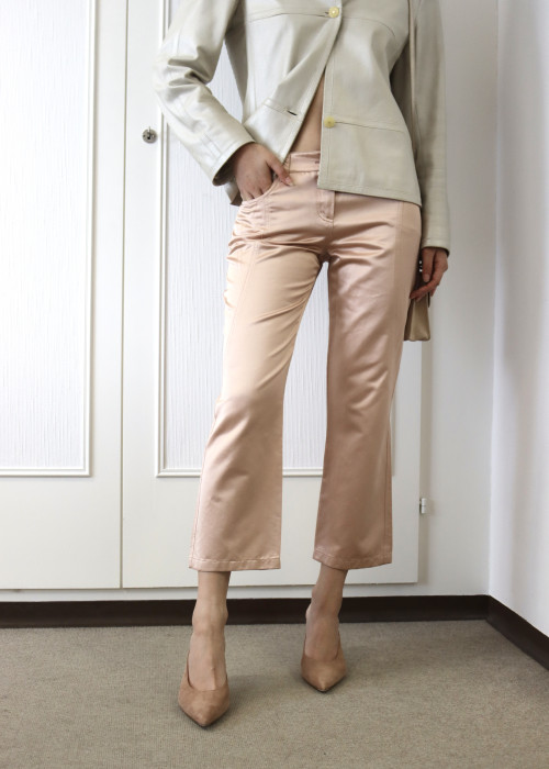 Pearly pink pants cut 7/8th