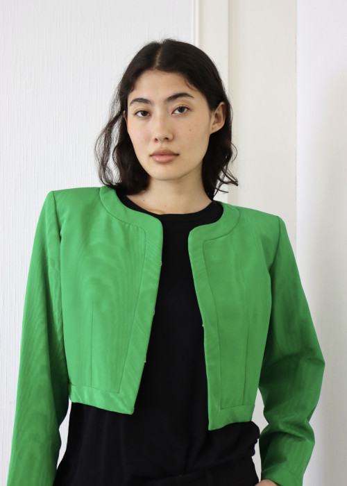 Short green jacket