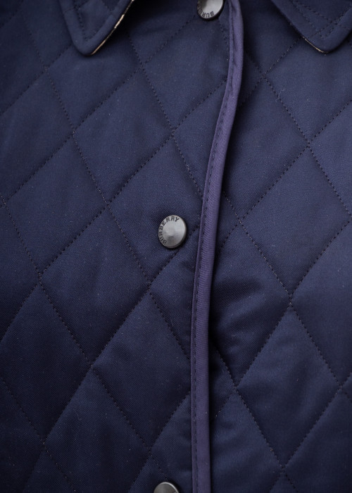 Quilted navy blue jacket
