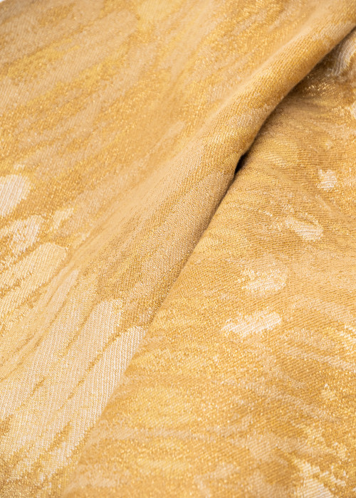 Golden wool poncho