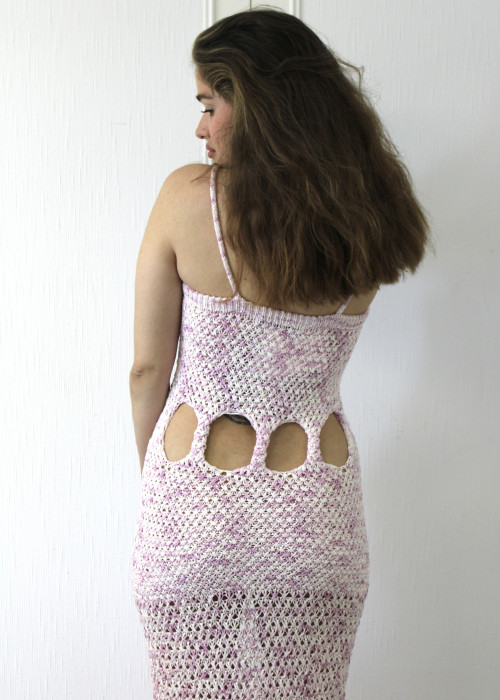 Christopher Esber - Robe rose en crochet