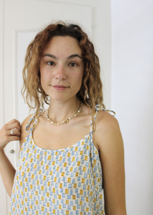 Marni - Robe bleue et jaune