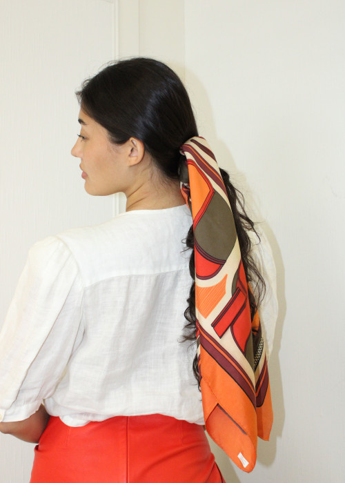 Thalassa" orange scarf