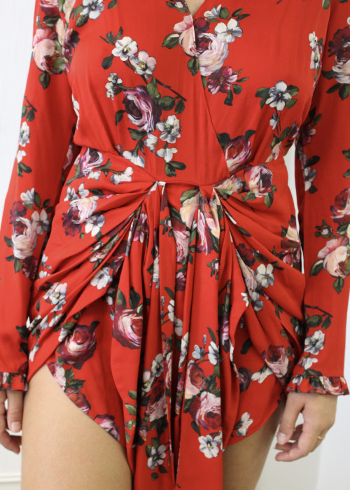 Magda Butrym - Red floral dress