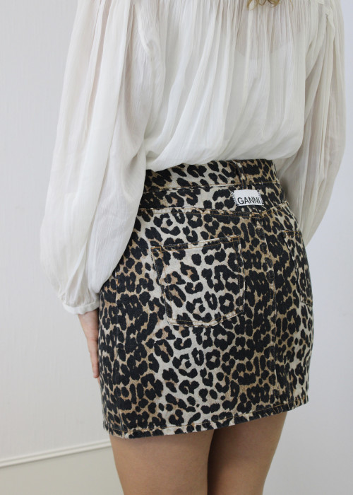 Ganni - Leopard skirt