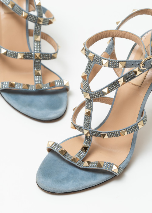 Rockstud Pumps hellblau