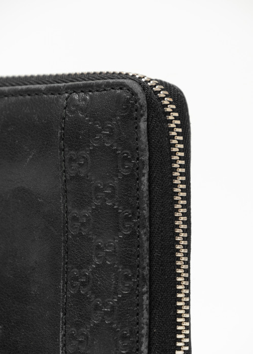 Black leather wallet