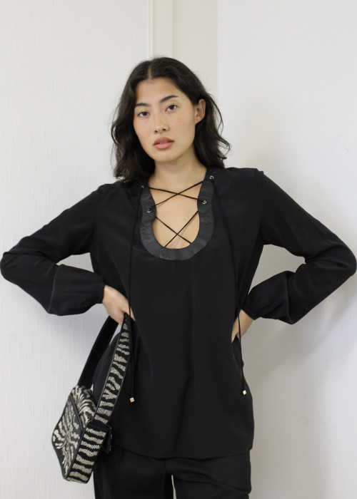 Emilio Pucci black silk shirt