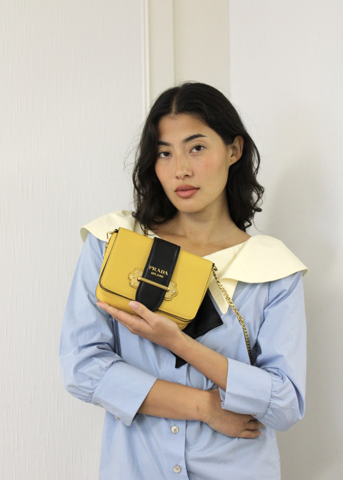 Yellow notebook bag