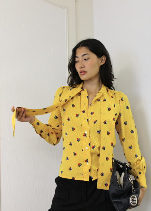 Vintage yellow blouse