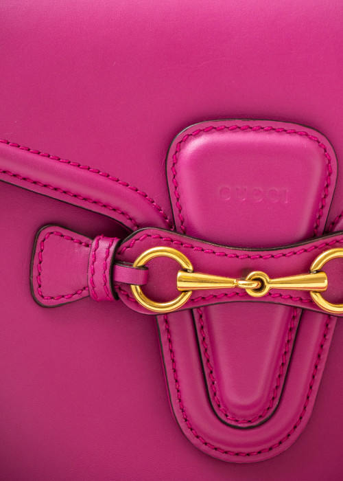 Lady Web Tasche aus rosa Leder