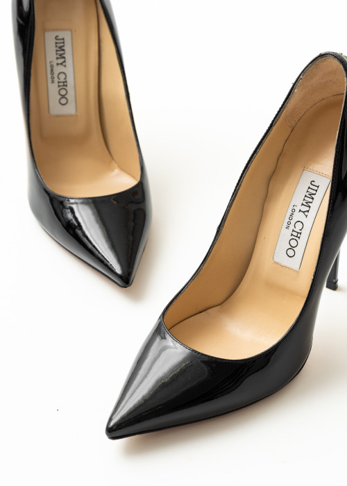 Anouck Pumps aus schwarzem Lackleder