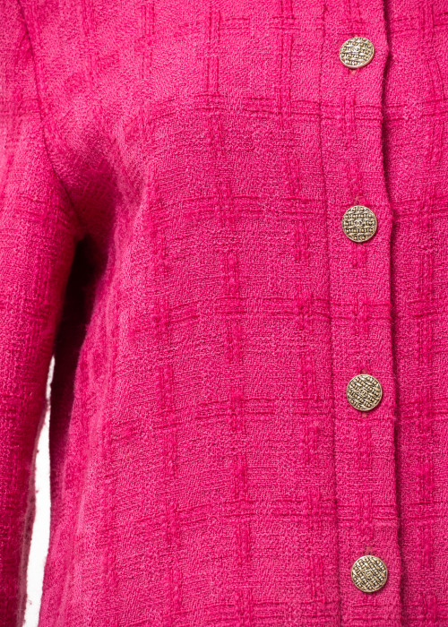 Veste en laine rose