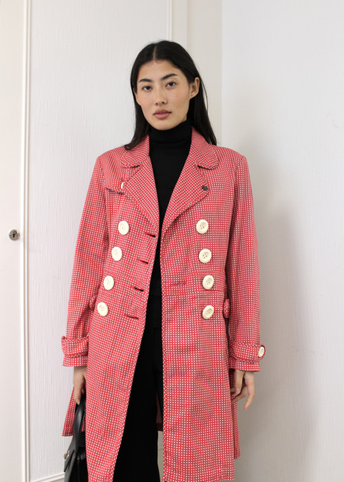 Vintage red flared coat