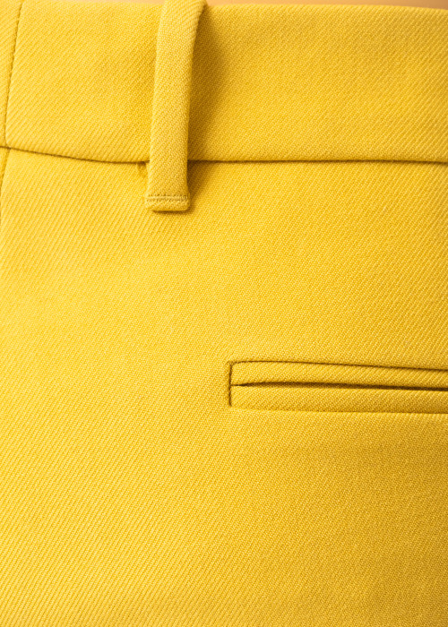 Pantalon à pinces jaune