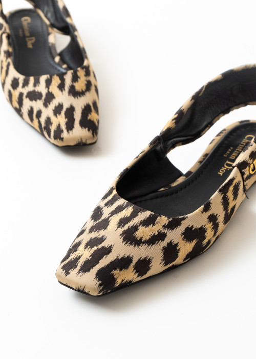 Mizza leopard print ballerinas