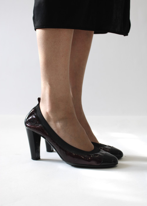 Patent leather heels