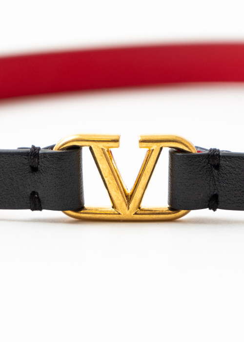 Garavani Signature VLogo bracelet in calfskin