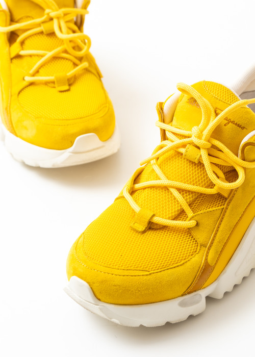 Yellow urban sneakers