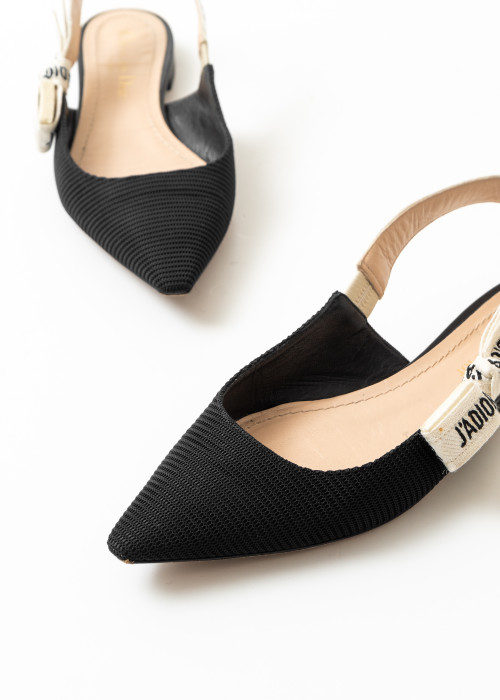 Black J'Adior slingback ballerinas