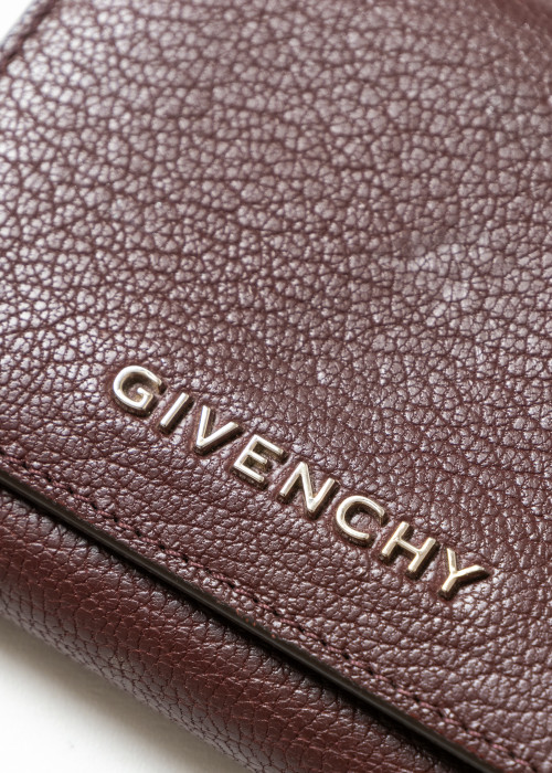 Porte-cartes bordeaux