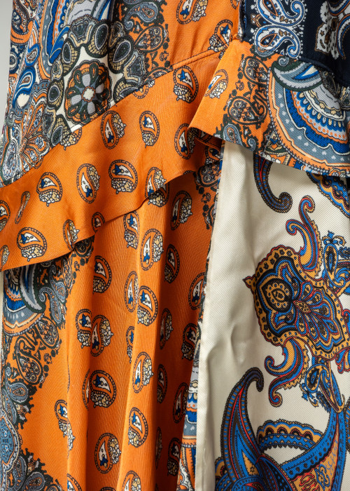 Robe longue imprimé foulard