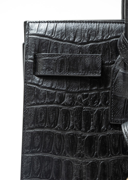 Sac de Jour Baby en cuir embossé crocodile