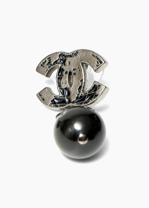 Boucles d’oreilles pendantes CC à perles