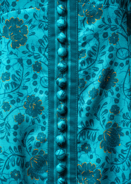 Robe Lulu Aline Mini en coton et lin