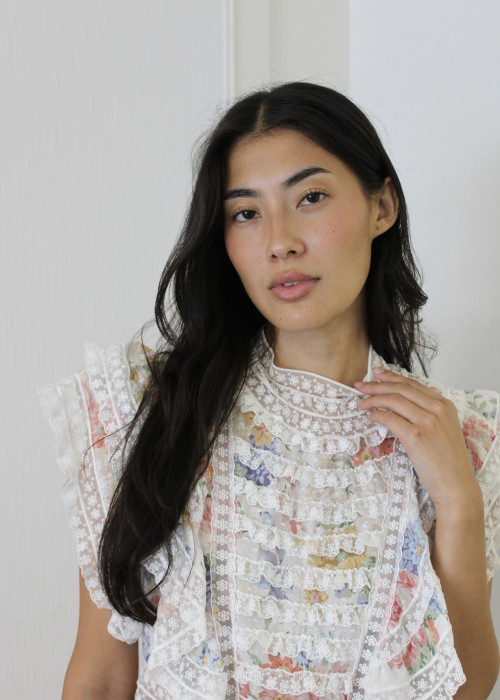 Kurzes Kleid Bowie mit Blumendruck