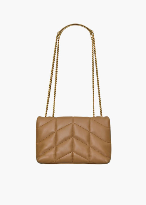 Sac Loulou Toy Puffer liège foncé en cuir