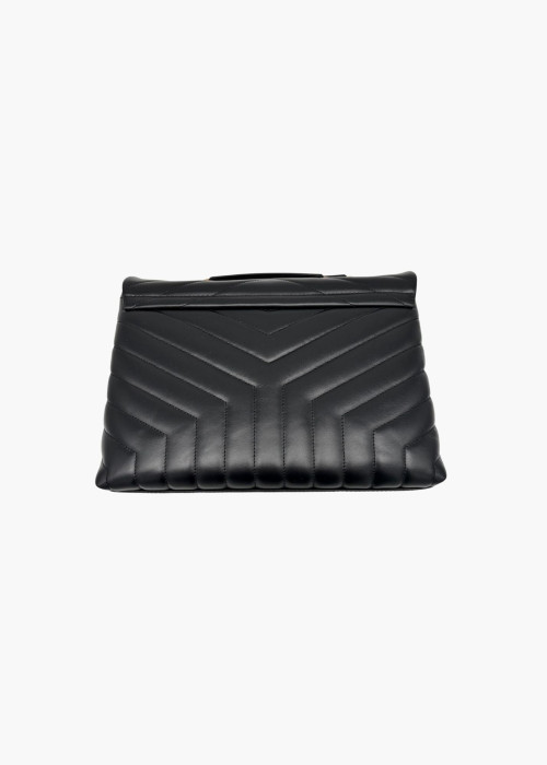 Sac Loulou en cuir noir medium