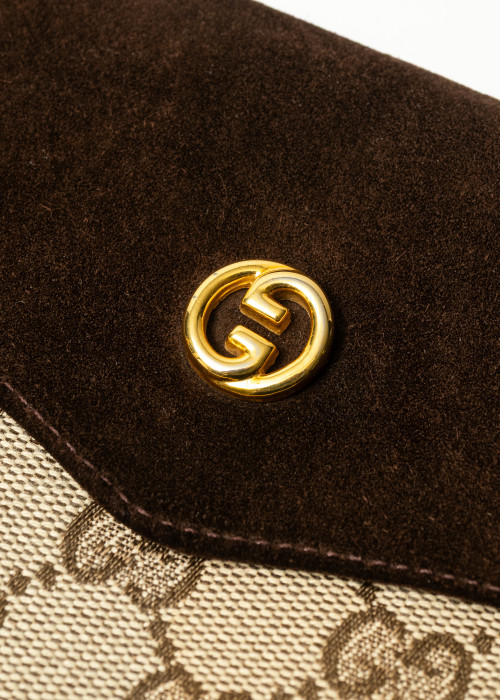 Tasche aus Canvas und Wildleder