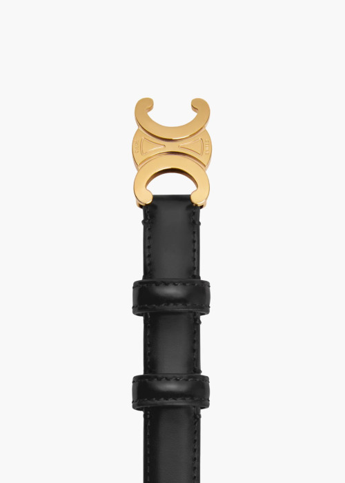 Ceinture Triomphe Petit Modèle en cuir noir